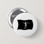 Zwarte-baardvlag-Button Ronde Button 5,7 Cm (Voorkant /achterkant)