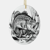 Zwarte baars keramisch ornament (Rechts)