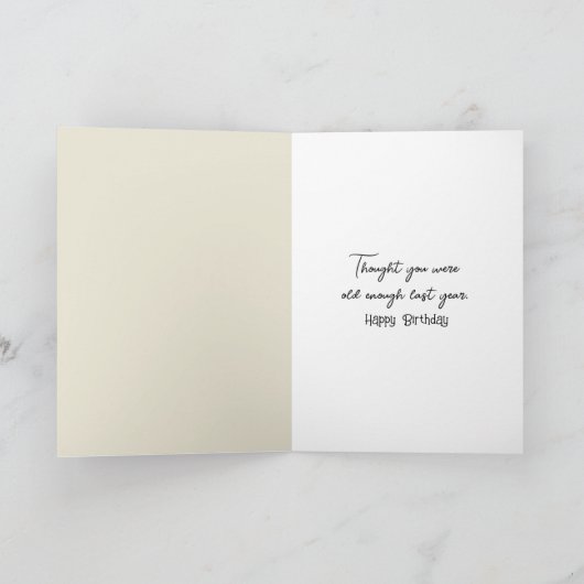 Zwarte Baby Chick Verjaardag Humor Kaart (Binnen)