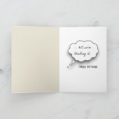 Zwarte Baby Chick Verjaardag Humor Kaart (Binnen)