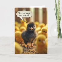 Zwarte Baby Chick Verjaardag Humor