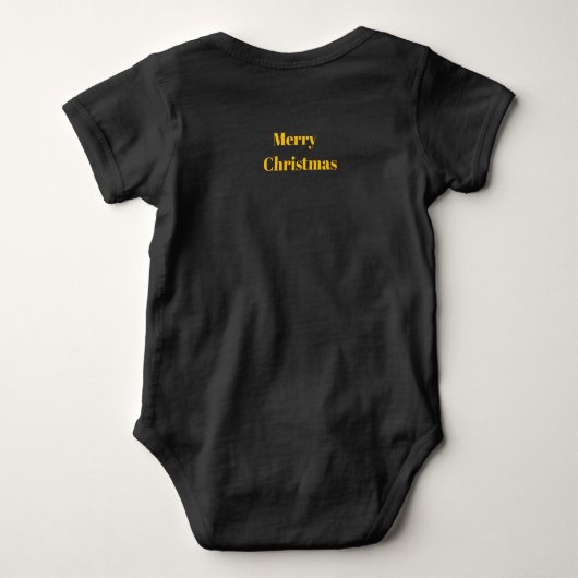 Zwarte baby romper (Achterkant)