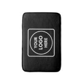 zwarte badmat | Aangepaste minimalistische stijlvo (Voorkant Verticaal)