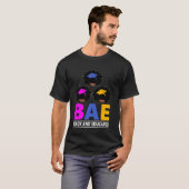 Zwarte Bae en opgeleide zwarte geschiedenismaand T-shirt (Voorkant volledig)