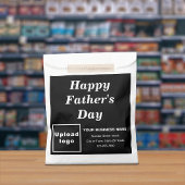 Zwarte bakken voor zakelijk merk Papiertas voor ee Bedankzakje