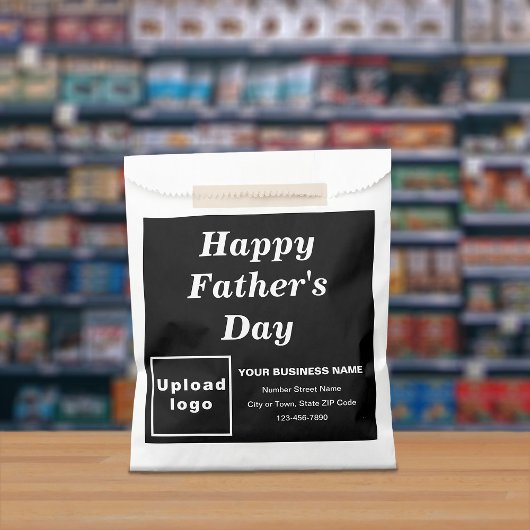 Zwarte bakken voor zakelijk merk Papiertas voor ee Bedankzakje