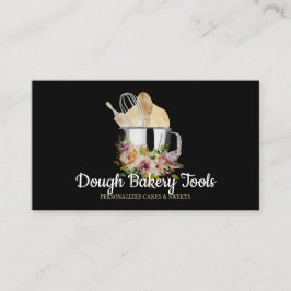 Zwarte bakkerij Homemade Patisserie Pastry Dough Visitekaartje