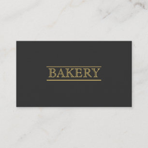 Zwarte bakkerij Moderne Professionele Zaken Visitekaartje