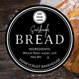 Zwarte Bakkerij Sourdough Brood Voeg logo Sticker
