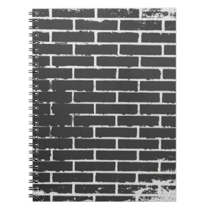 Zwarte Bakstenen Notitieboek