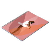 Zwarte ballerina Amerikaanse ballet Notitieboek (Linkerzijde)
