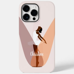 Zwarte Ballerina Balletdanseres Licht Roze Case-Ma iPhone 14 Pro Max Hoesje