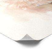 Zwarte Ballerina, Bleek roze Tutu, Ponytails, Lint Poster (Hoek)