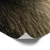 Zwarte Ballerina Dancer Pastel Tekening Poster (Hoek)