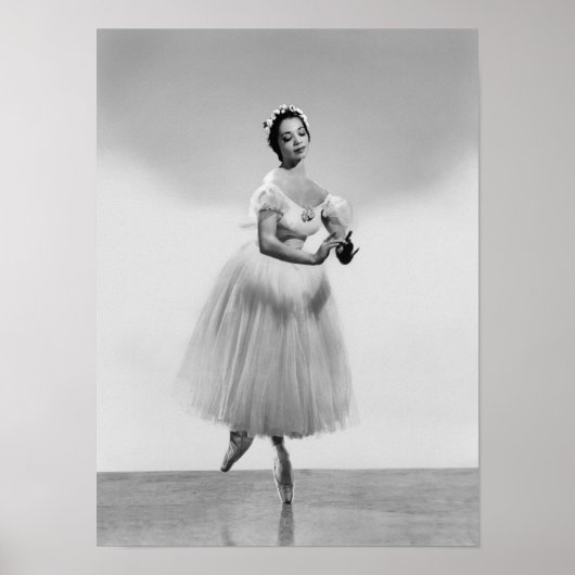 Zwarte Ballerina Poster (Voorkant)