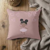 Zwarte Ballerina Roze Kussen