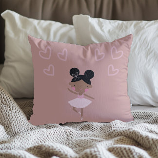 Zwarte Ballerina Roze Kussen