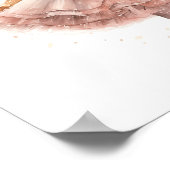 Zwarte Ballerina, Roze Tutu, Roze Bloem Barrette Poster (Hoek)