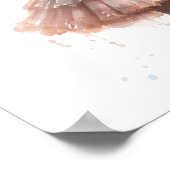 Zwarte Ballerina, Roze Tutu, Roze Bloemen Hoofdban Poster (Hoek)