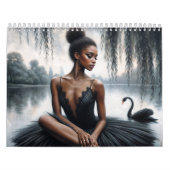 Zwarte Ballerina's Ballet Kunst Kalender (Hoes)