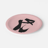 Zwarte ballet pointe schoenen papieren bordje (Gekanteld)