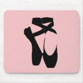 Zwarte balletpuntenschoenen muismat (Voorkant)