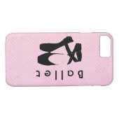 Zwarte balletschoenen en gekleurd Case-Mate iPhone case (Achterkant (Horizontaal))