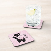 Zwarte balletschoenen en gekleurd onderzetter (Rechterzijde)