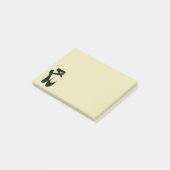 Zwarte balletschoenen en gekleurd post-it® notes (Schuin)