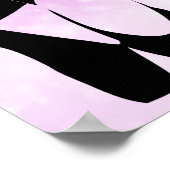 Zwarte balletschoenen en gekleurd poster (Hoek)