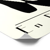 Zwarte balletschoenen en gekleurd poster (Hoek)