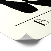 Zwarte balletschoenen en gekleurd poster (Hoek)