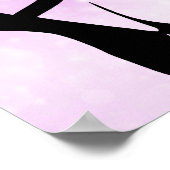 Zwarte balletschoenen en gekleurd poster (Hoek)