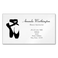 Zwarte balletschoenen en gekleurd