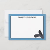 Zwarte balletschoenen, speciaal voor flatpanel bedankkaart (Voorkant)