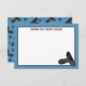 Zwarte balletschoenen, speciaal voor flatpanel bedankkaart (Voorkant / Achterkant)