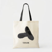 Zwarte balletschotels — Speciaal ontworpen slipper Tote Bag (Voorkant)