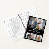 Zwarte ballon Whisk Foto's Family Recipes Notitieboek (Binnen)