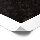 Zwarte Ballroom woensdag feestjurk Poster (Hoek)