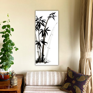 Zwarte bamboe - inkt perfect poster
