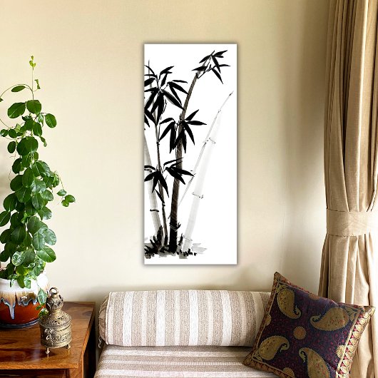 Zwarte bamboe - inkt perfect poster