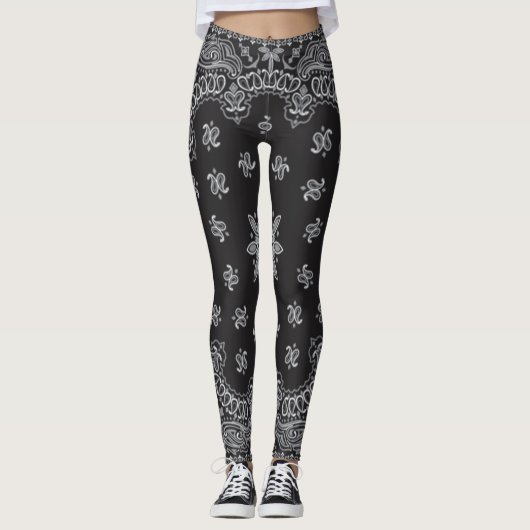 zwarte banaan leggings (Voorkant)
