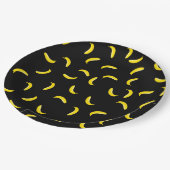 Zwarte banaan papieren bordje (Gekanteld)