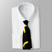 Zwarte banaan stropdas (Gebonden)