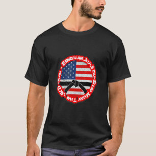 Zwarte Band Cinta Negra Karate Jiu Jitsu Judo Kung T-shirt