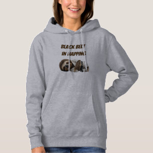 Zwarte Band In Slapen Luiaard Hoodie