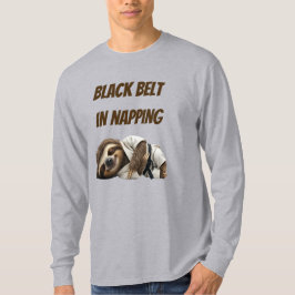 Zwarte Band In Slapen Luiaard T-shirt
