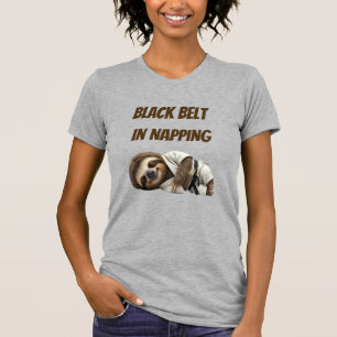 Zwarte Band In Slapen Luiaard T-shirt