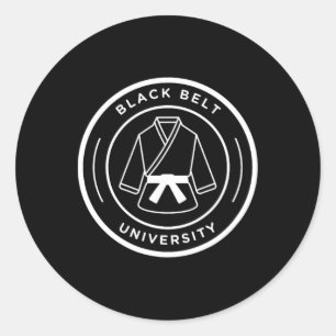 Zwarte Band Universiteit Ronde Sticker