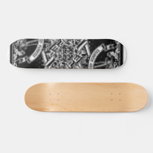 zwarte bandaan persoonlijk skateboard (Horizontaal)
